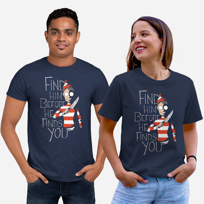 Hiding in the Dark-unisex basic tee-DoOomcat