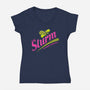 Highly Addictive-womens v-neck tee-Beware_1984