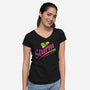 Highly Addictive-womens v-neck tee-Beware_1984