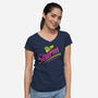 Highly Addictive-womens v-neck tee-Beware_1984