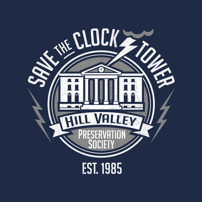 Hill Valley Preservation Society-none removable cover w insert throw pillow-DeepFriedArt
