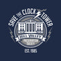 Hill Valley Preservation Society-none removable cover w insert throw pillow-DeepFriedArt