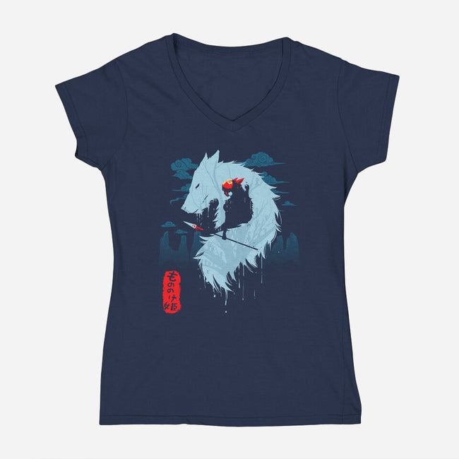 Hime-womens v-neck tee-idriu95