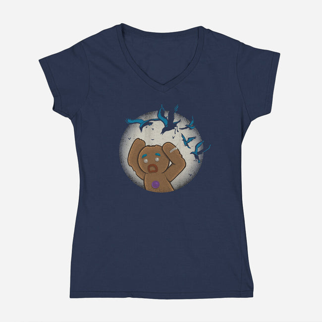 Hitchcookie-womens v-neck tee-IdeasConPatatas