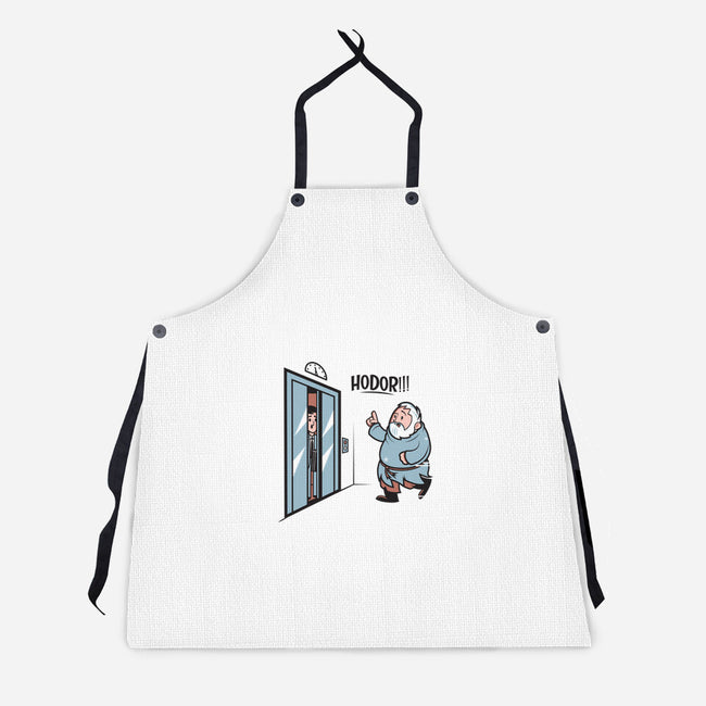 Ho' th' Do'r-unisex kitchen apron-Dave Perillo