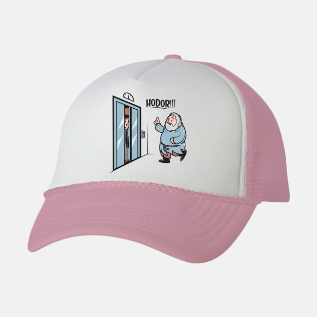 Ho' th' Do'r-unisex trucker hat-Dave Perillo