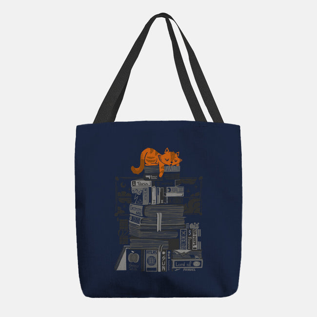 Hoard of Books-none basic tote-tobefonseca