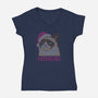 Ho-Ho-No-womens v-neck tee-aflagg