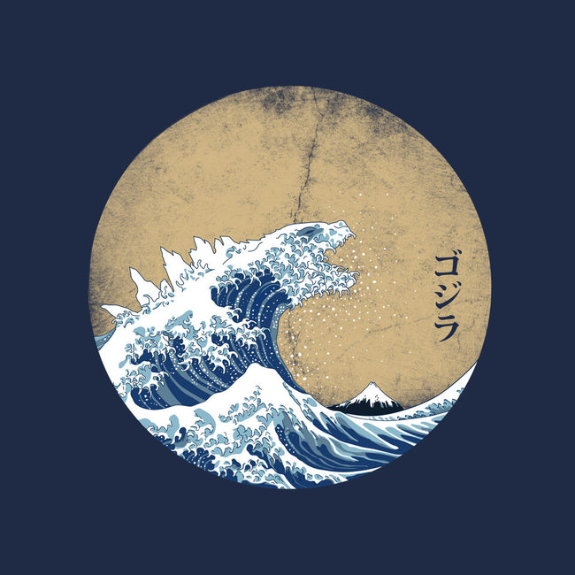 Hokusai Gojira-womens v-neck tee-Mdk7