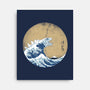 Hokusai Gojira-none stretched canvas-Mdk7