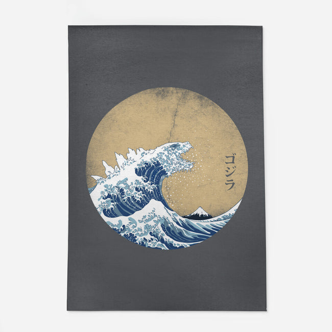 Hokusai Gojira-none indoor rug-Mdk7