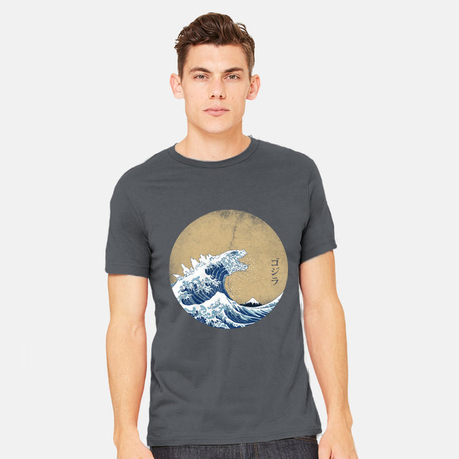 Hokusai Gojira-mens heavyweight tee-Mdk7