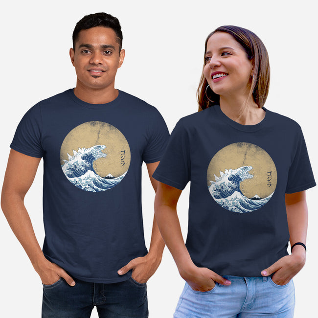 Hokusai Gojira-unisex basic tee-Mdk7