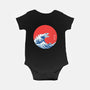 Hokusai Gojira-Variant-baby basic onesie-Mdk7