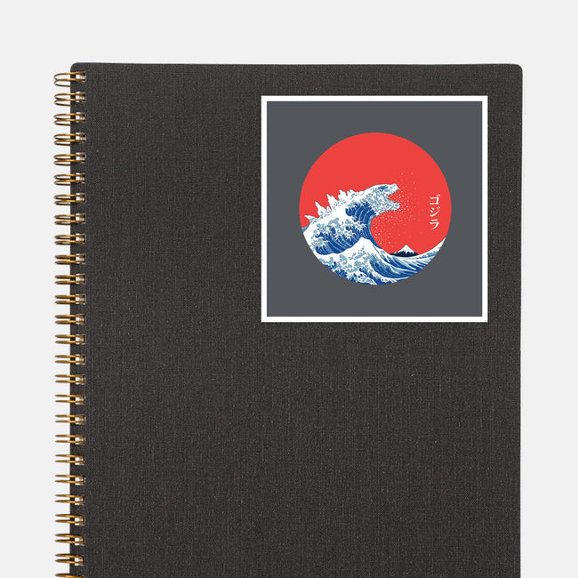 Hokusai Gojira-Variant-none glossy sticker-Mdk7