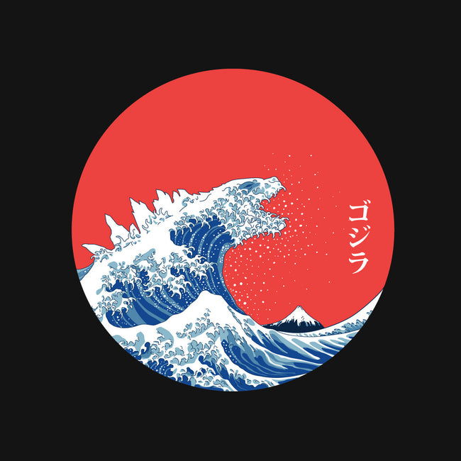 Hokusai Gojira-Variant-womens off shoulder sweatshirt-Mdk7