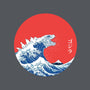 Hokusai Gojira-Variant-none removable cover w insert throw pillow-Mdk7