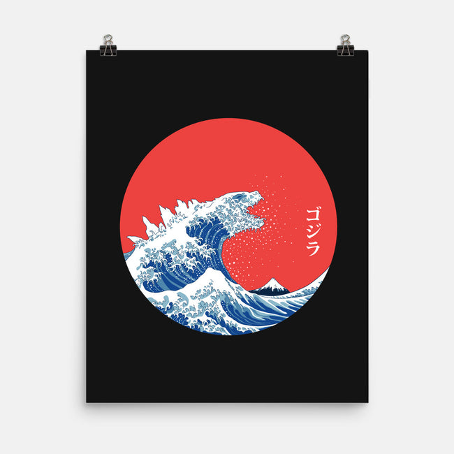 Hokusai Gojira-Variant-none matte poster-Mdk7
