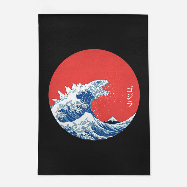 Hokusai Gojira-Variant-none outdoor rug-Mdk7