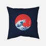 Hokusai Gojira-Variant-none non-removable cover w insert throw pillow-Mdk7