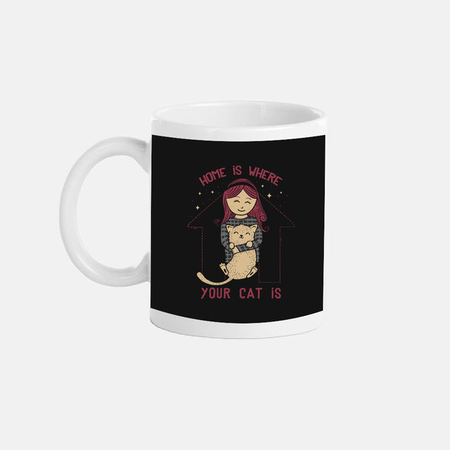 Home Is Where Your Cat Is-none glossy mug-tobefonseca