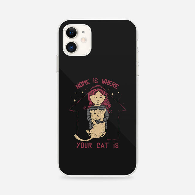 Home Is Where Your Cat Is-iphone snap phone case-tobefonseca