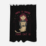 Home Is Where Your Cat Is-none polyester shower curtain-tobefonseca