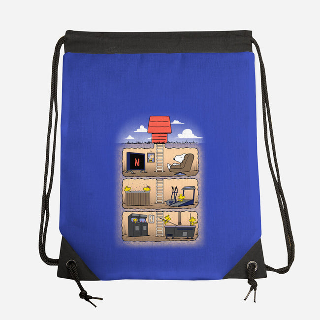 Home Sweet Home-none drawstring bag-trheewood