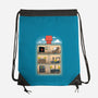 Home Sweet Home-none drawstring bag-trheewood