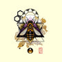 Honey Bee-dog adjustable pet collar-etcherSketch