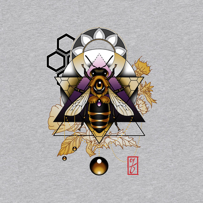 Honey Bee-womens v-neck tee-etcherSketch