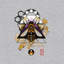 Honey Bee-womens v-neck tee-etcherSketch