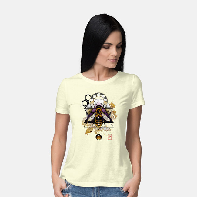 Honey Bee-womens basic tee-etcherSketch