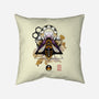 Honey Bee-none removable cover throw pillow-etcherSketch