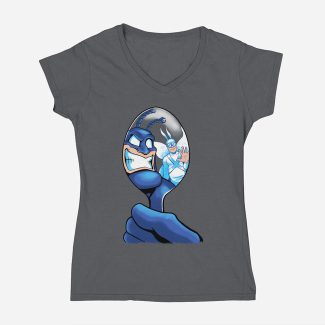 Honk If You Love Selfies-womens v-neck tee-DauntlessDS