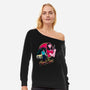 Hopp & Byers-womens off shoulder sweatshirt-teesgeex