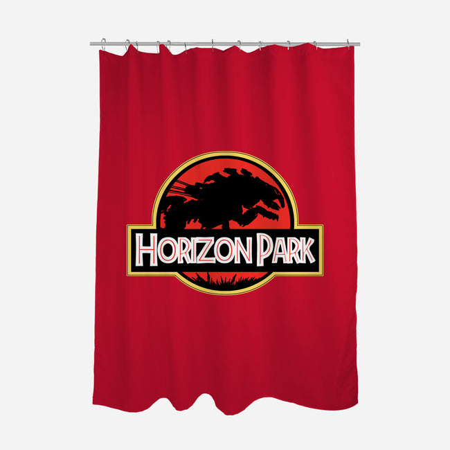 Horizon Park-none polyester shower curtain-hodgesart
