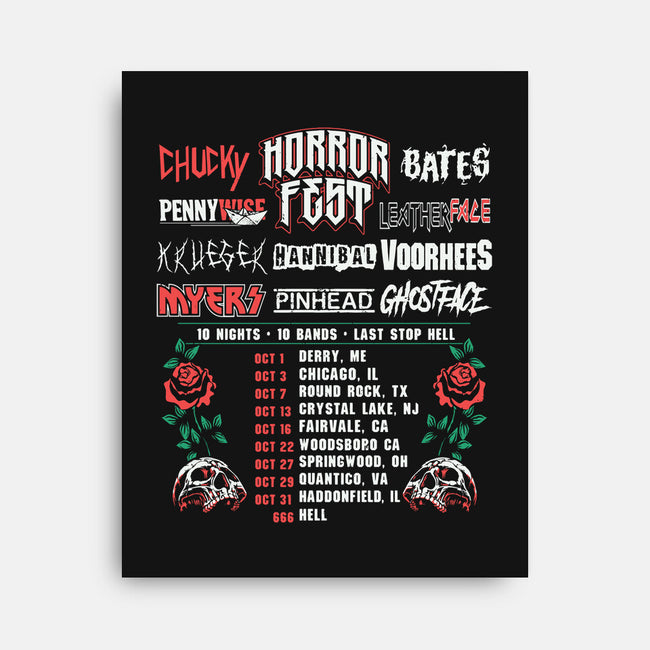 Horror Fest-none stretched canvas-CoD Designs