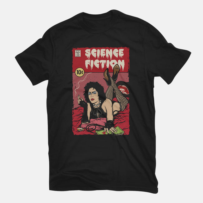 Horror Fiction-mens heavyweight tee-Green Devil