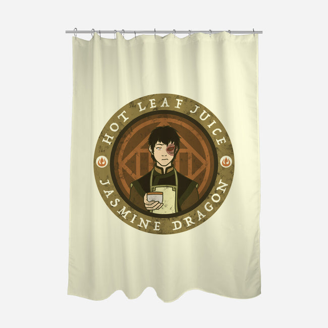 Hot Leaf Juice-none polyester shower curtain-KatHaynes