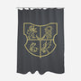 House Shield-none polyester shower curtain-spike00