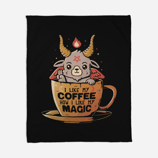 How I Like My Coffee-none fleece blanket-eduely