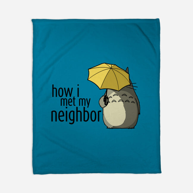 How I Met My Neighbor-none fleece blanket-beware1984