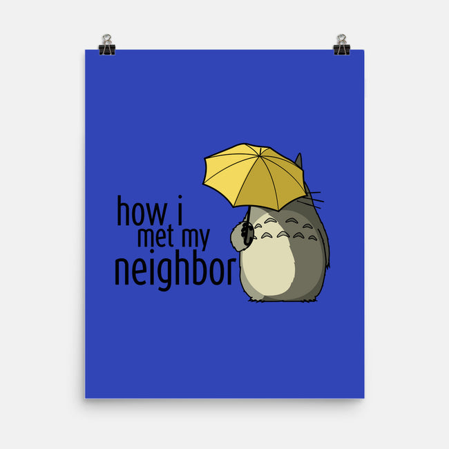 How I Met My Neighbor-none matte poster-beware1984