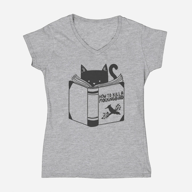 How to Kill a Mockingbird-womens v-neck tee-tobefonseca
