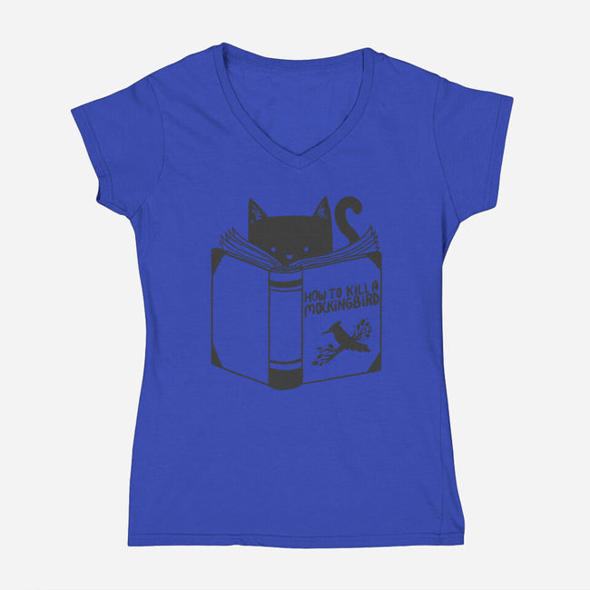 How to Kill a Mockingbird-womens v-neck tee-tobefonseca