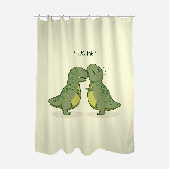 Hug Me-none polyester shower curtain-AlanBao