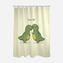 Hug Me-none polyester shower curtain-AlanBao