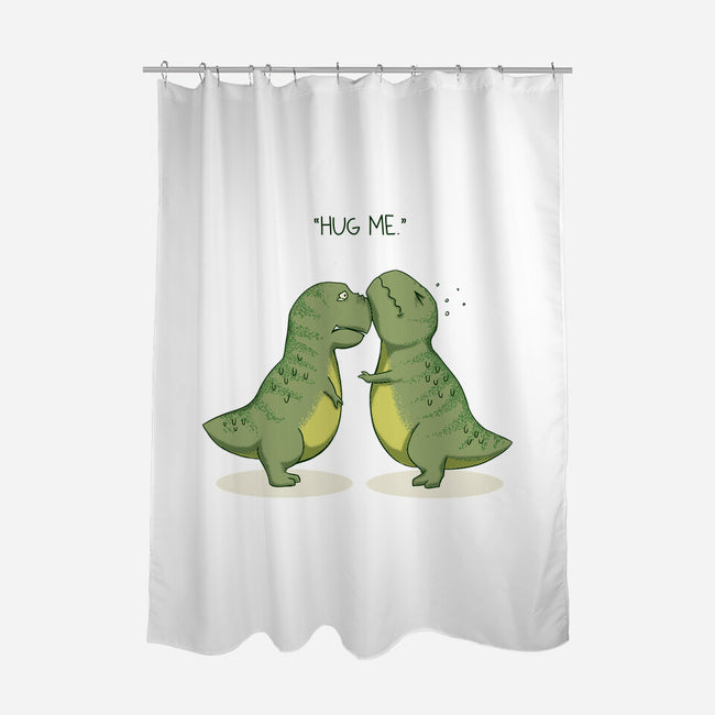 Hug Me-none polyester shower curtain-AlanBao