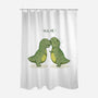 Hug Me-none polyester shower curtain-AlanBao